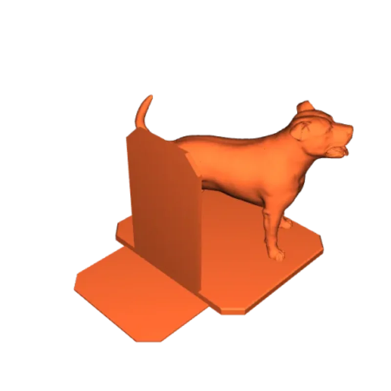 Ensemble de porte-livres Staffordshire Bull Terrier