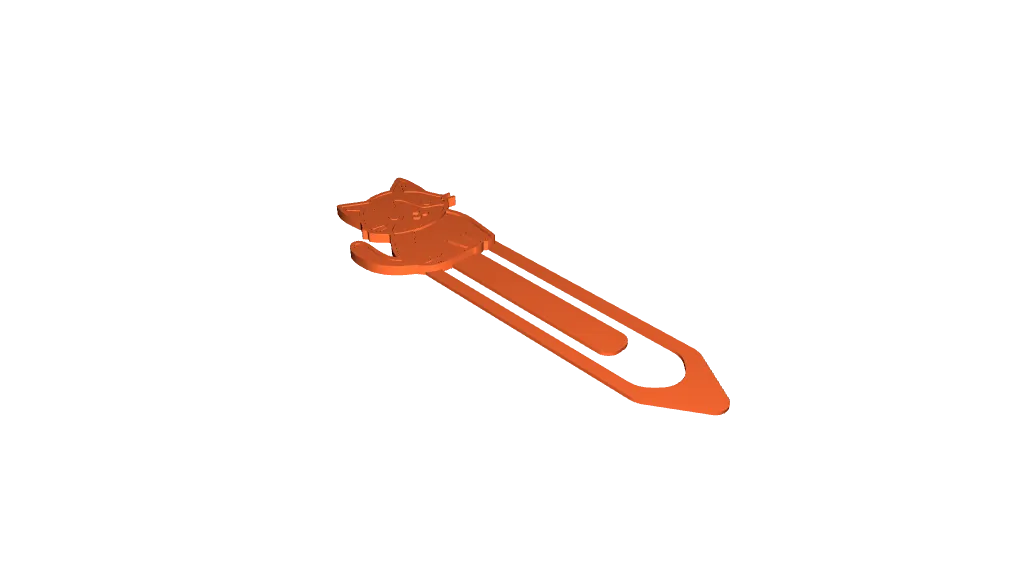 Cute Brown Cat Bookmark