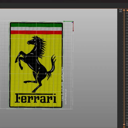 Ferrari logo multi color.