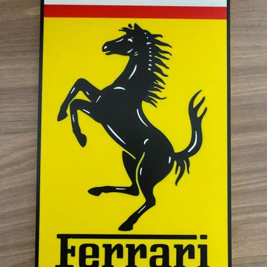 Ferrari logo multi color.