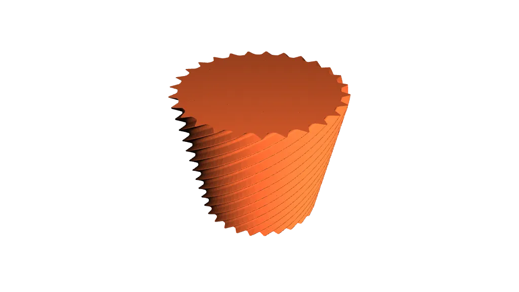 Pot de plante empilable en spirale/vase