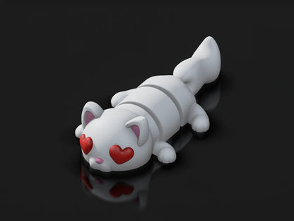 Chat articulé pour la Saint-Valentin