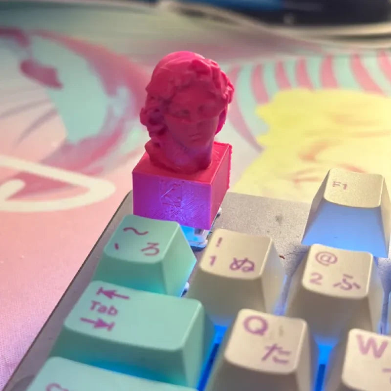 Floral Shoppe Buste Hélios - Keycap Vaporwave Unique