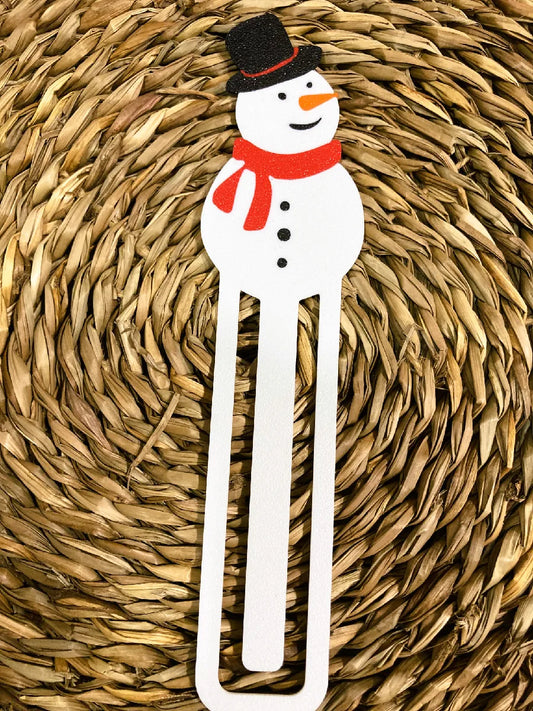 Marque-page bonhomme de neige