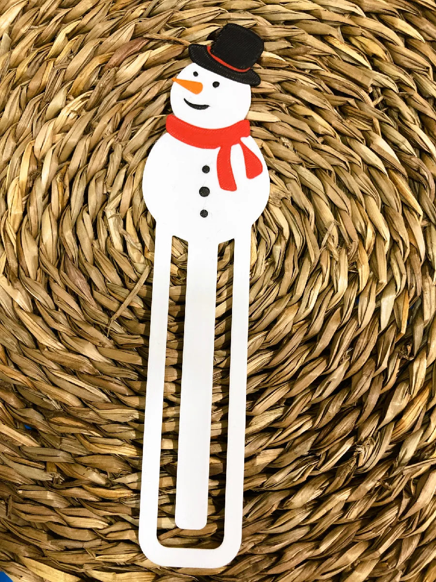 Marque-page bonhomme de neige
