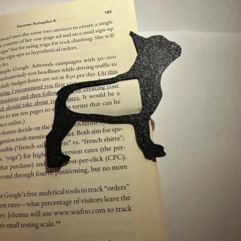 Frensh bulldog dog bookmark