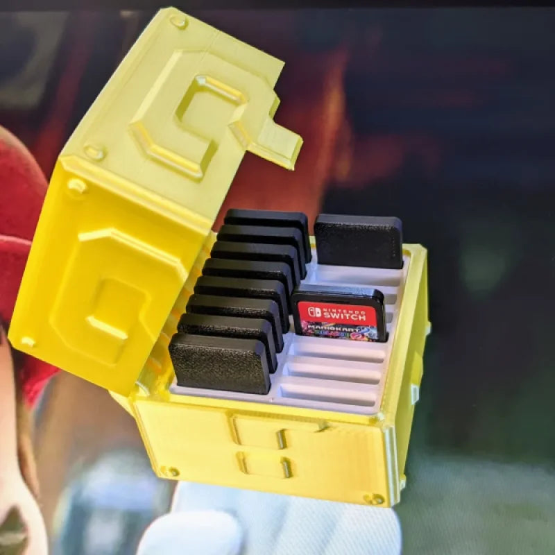 Game Holder Insert for Mario Coin Block (Nintendo Switch compatible)