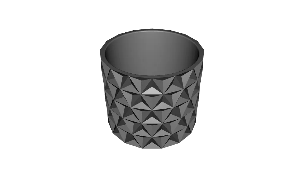 Pot de plante géométrique v2
