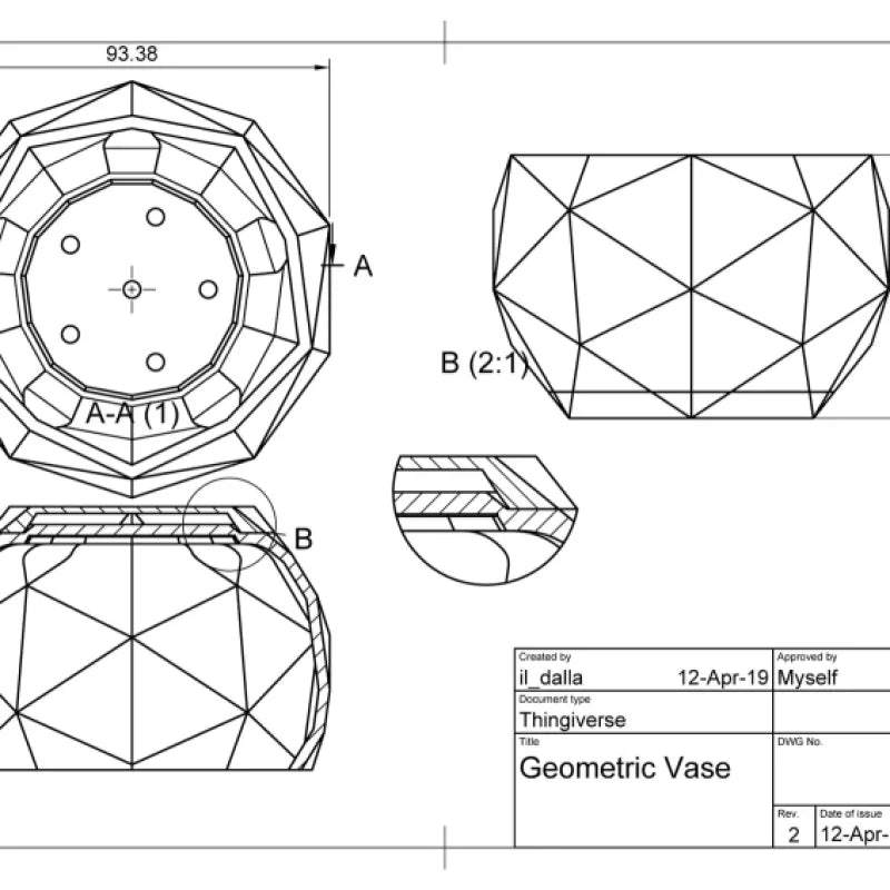 Geometric pot