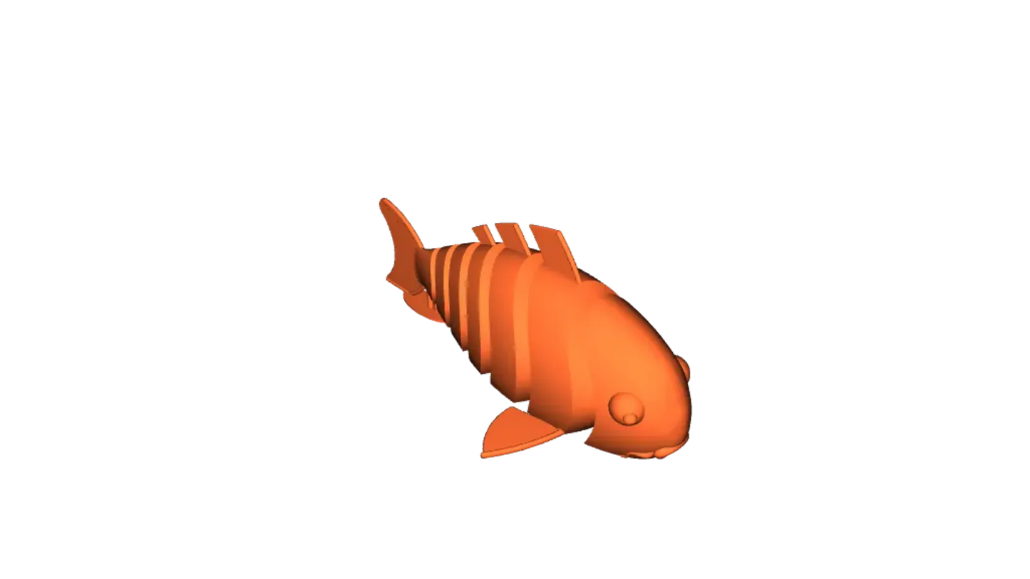 Poisson rouge articulé Carpe Fidget