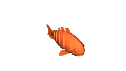 Poisson rouge articulé Carpe Fidget