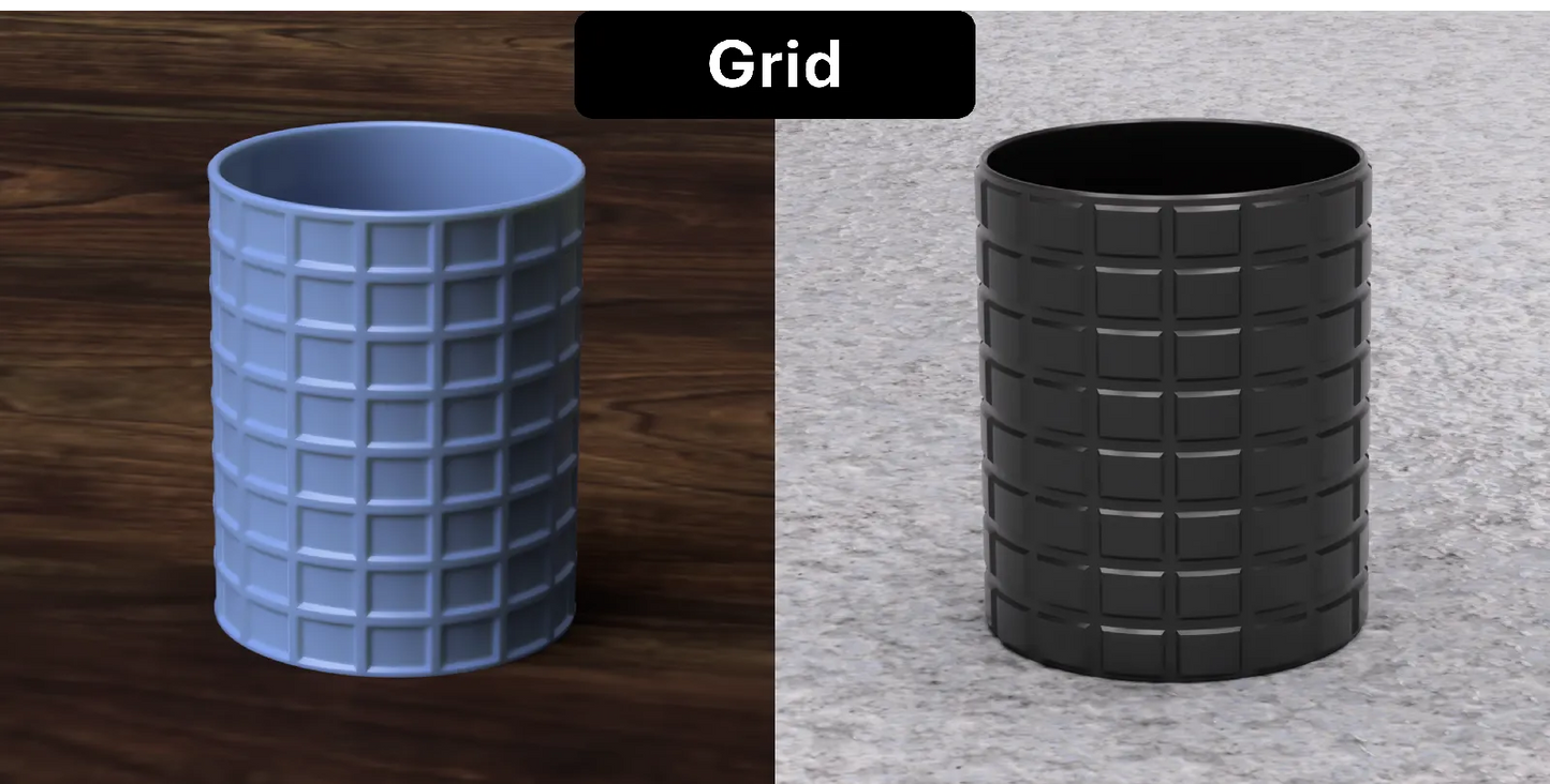 Série de Pots à Crayons Géométriques : 11 Designs (Modes Vase et Variantes Robustes)