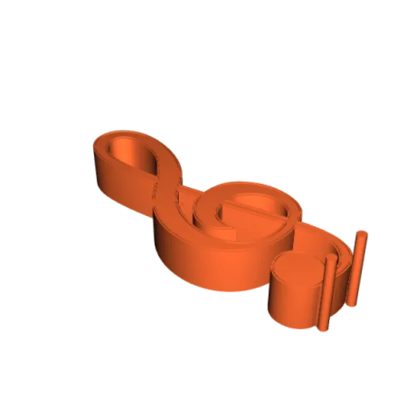 Headphone stand cleff - Violinschlüssel