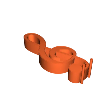 Headphone stand cleff - Violinschlüssel