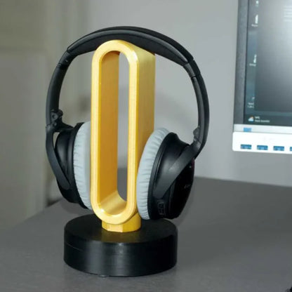 Headphone stand with heavy base