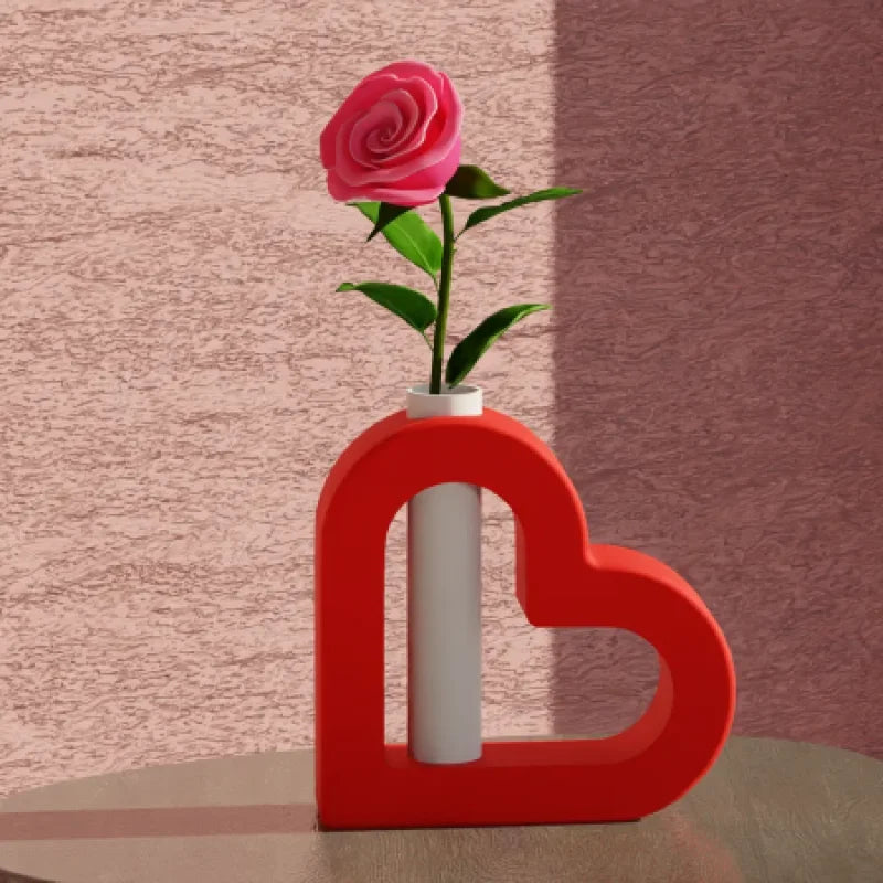 Heart Vase - Flower Vase (Decoration)