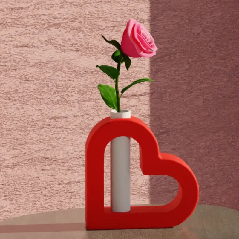 Heart Vase - Flower Vase (Decoration)