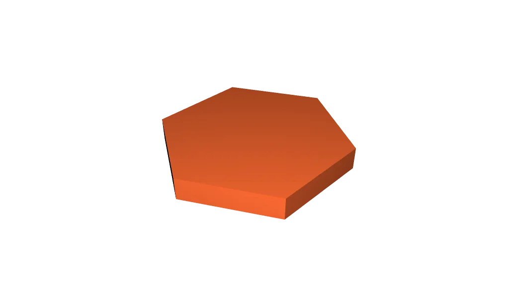 Pot de plante en hexagone