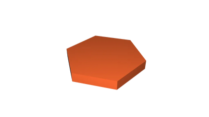Pot de plante en hexagone