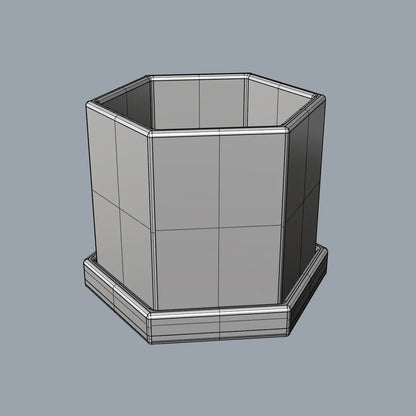 Pot de Plante Hexagonal