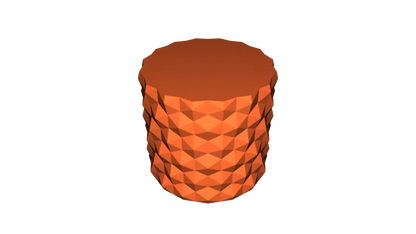 Vase de surface hexagonal (impression en spirale)