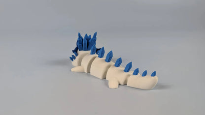 Dragon de Glace - Porte-clés dragon de glace à figurine articulée