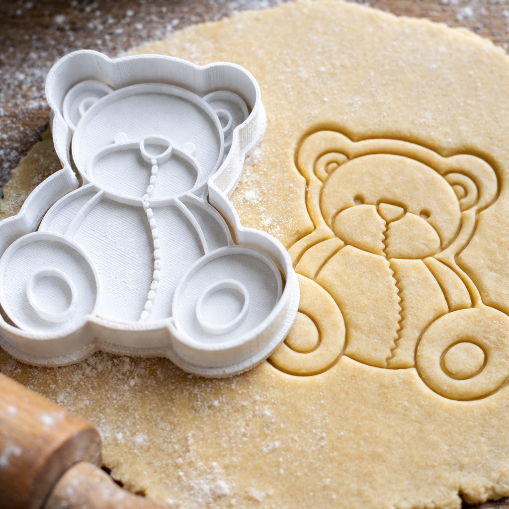 Emporte-pièce Ourson avec Écharpe - Découpoir Pâtisserie Professionnel