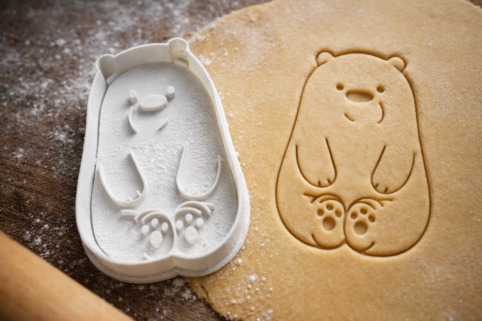 Emporte-pièce Ours Assis - Découpoir Pâtisserie Kawaii