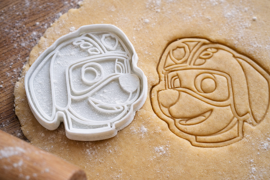 Emporte-pièce Paw Patrol Rubble - Découpoir Biscuit Chien Casque