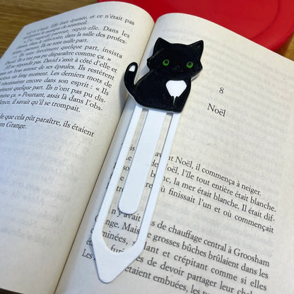 Cute Black & White Cat Bookmark