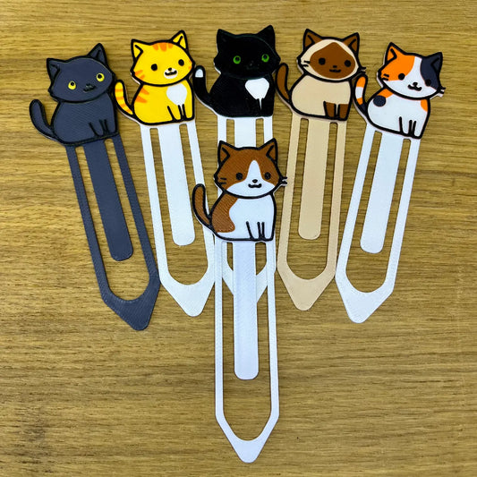 Cute Brown Cat Bookmark