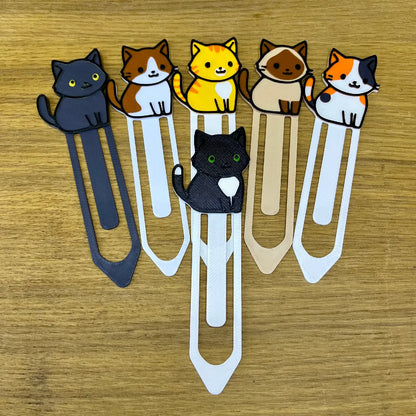 Cute Black & White Cat Bookmark