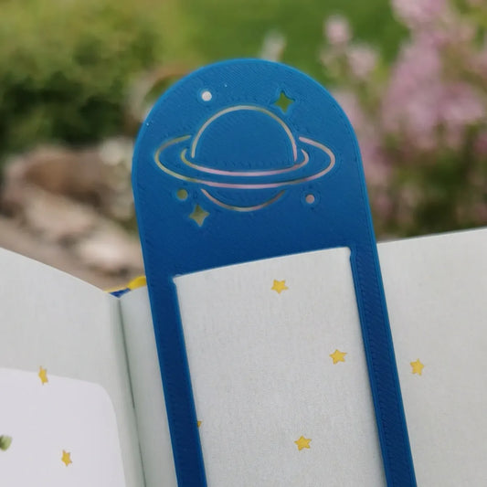 Marque-page planète Saturne en forme de planète