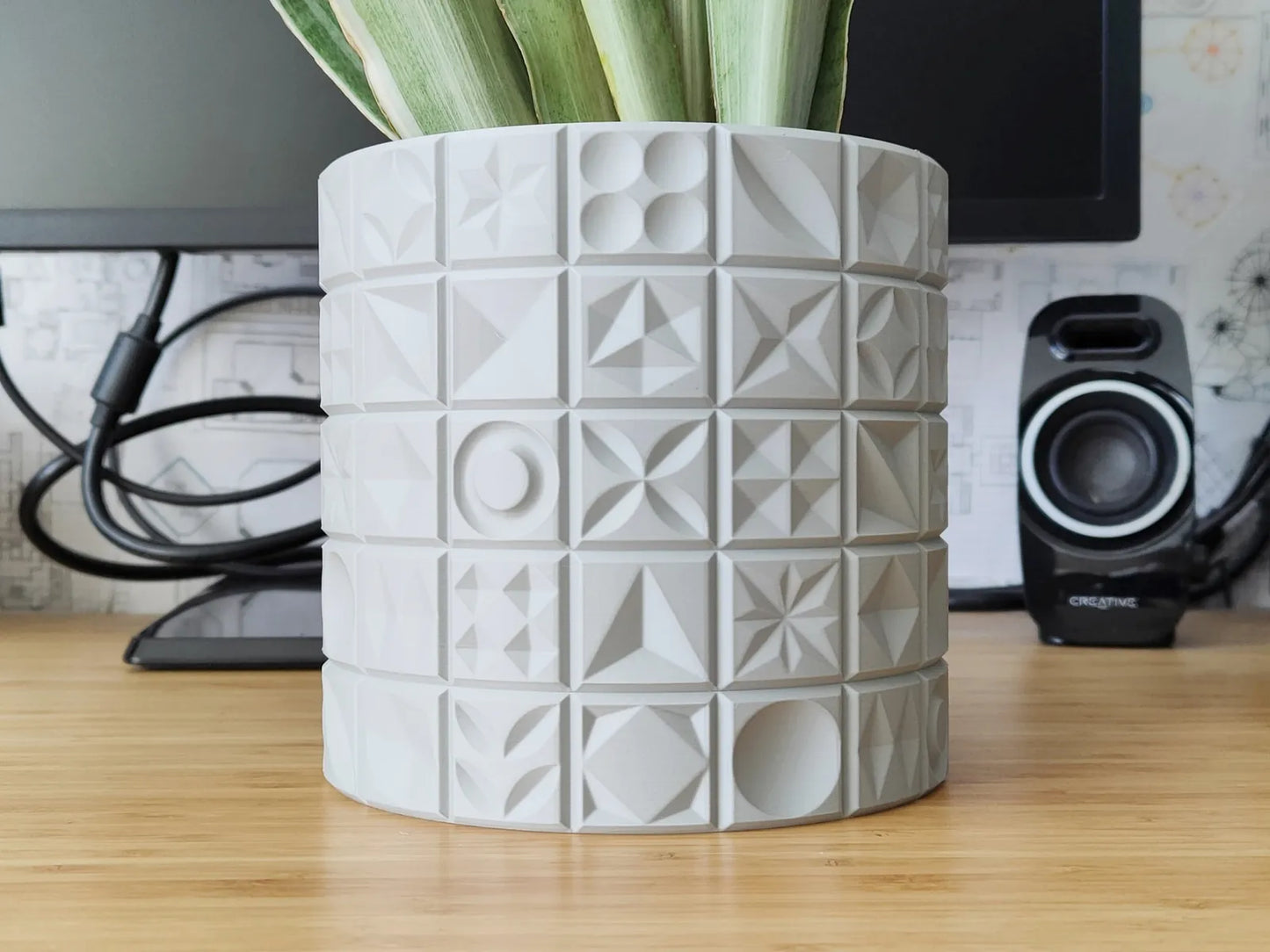 Pot de fleurs en mosaïque SASSy - Jardinière design mode vase