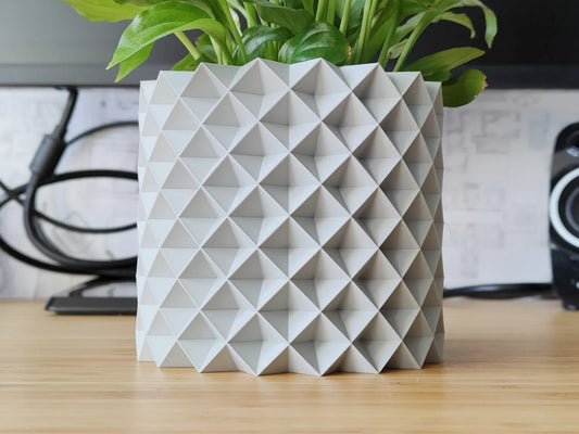 Pot de fleurs en quartz - Jardinière design mode vase en quartz