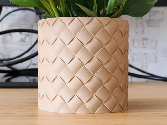 Pot de fleurs en osier et jardinière - Design mode vase
