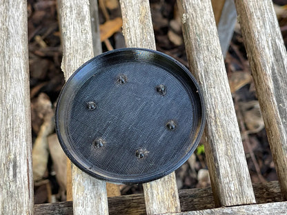 Pot de plante gaufré avec soucoupe optionnelle et trous de drainage, idéal pour tous types de plantes