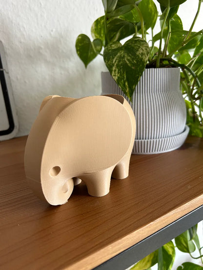 Cache-pot Éléphant | Pot de Plante | Vase | Porte-crayon