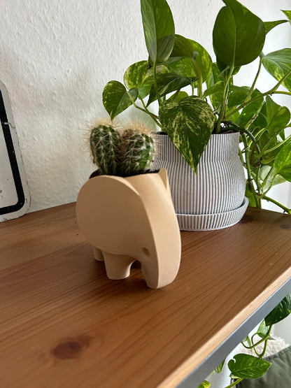 Cache-pot Éléphant | Pot de Plante | Vase | Porte-crayon