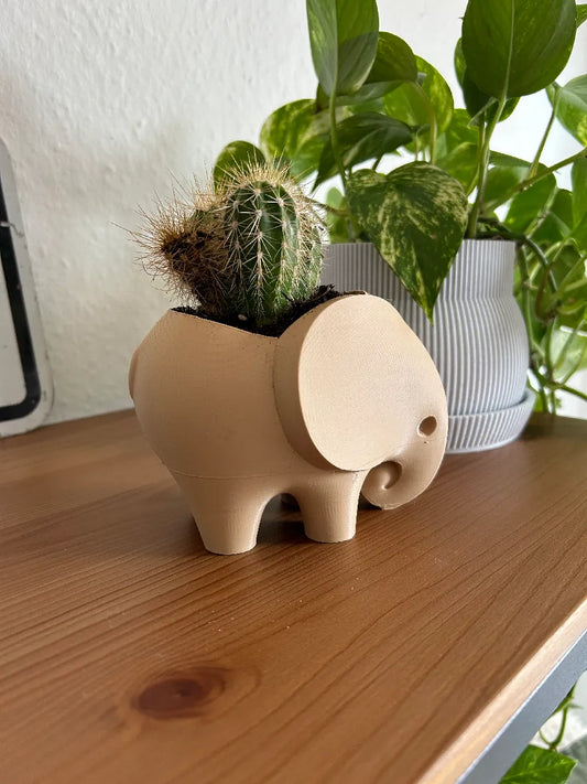 Cache-pot Éléphant | Pot de Plante | Vase | Porte-crayon
