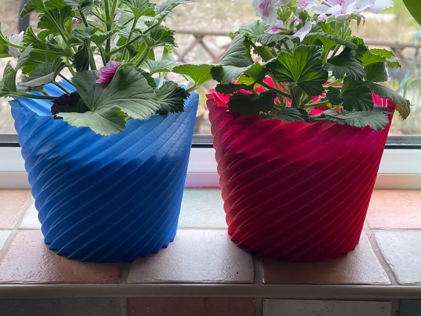 Pot de plante empilable en spirale/vase