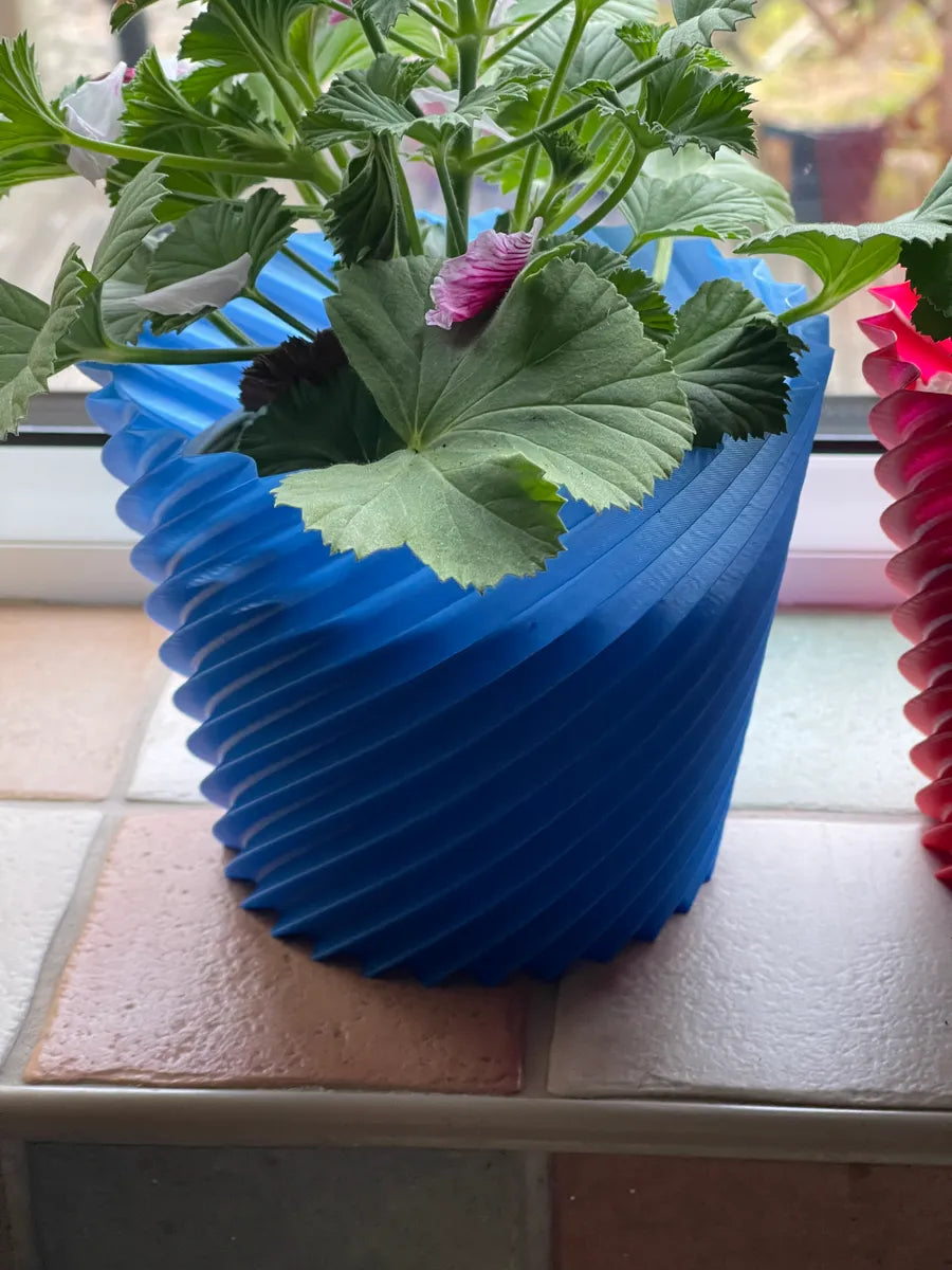 Pot de plante empilable en spirale/vase