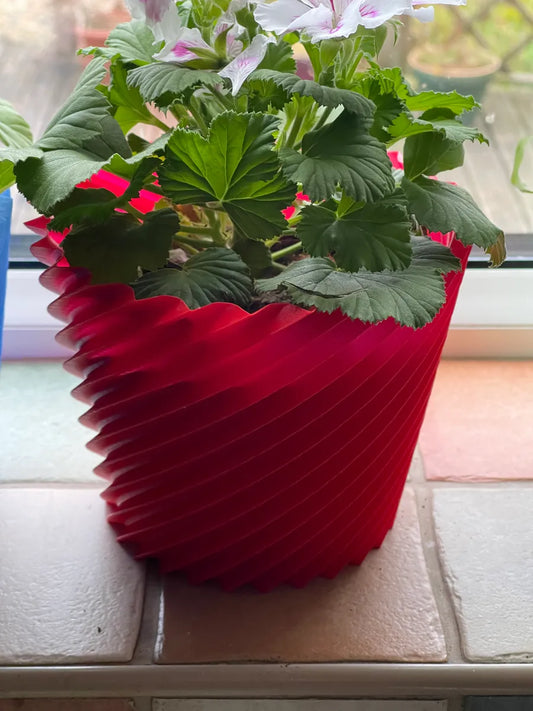 Pot de plante empilable en spirale/vase