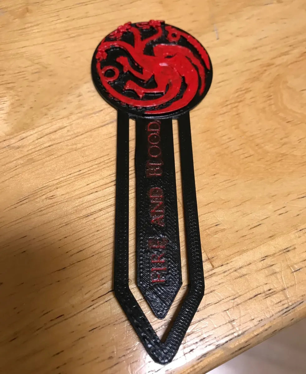 Marque-page du blason Targaryen de Game of Thrones