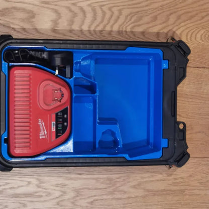 Insert d’organisateur compact Milwaukee Packout pour perceuse à percussion M12 et chargeur 2 batteries et boîte à