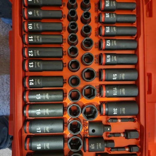 insert Milwaukee Packout 3/8 impact 43 pcs
