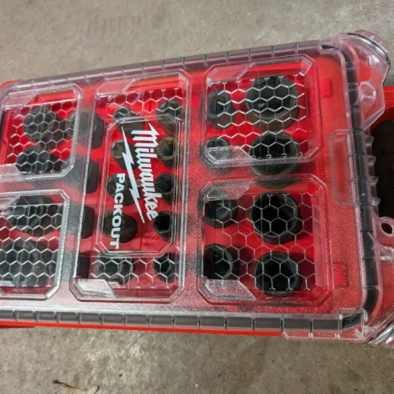 Insert Milwaukee Packout pour douilles à chocs Harbor Freight - SAE et métrique