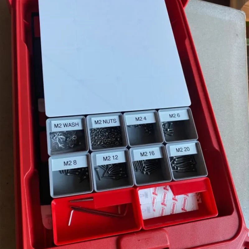 Intercalaires Gridfinity pour organiseur compact à profil bas Milwaukee Packout