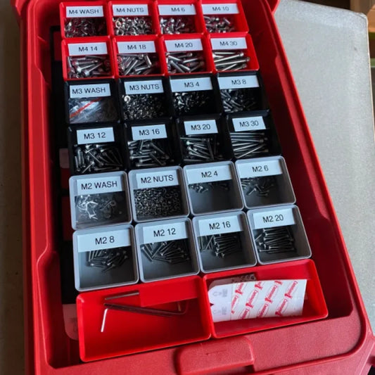Intercalaires Gridfinity pour organiseur compact à profil bas Milwaukee Packout