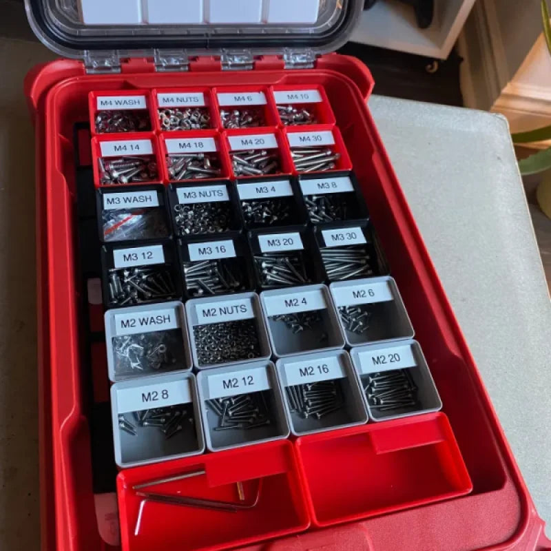 Intercalaires Gridfinity pour organiseur compact à profil bas Milwaukee Packout